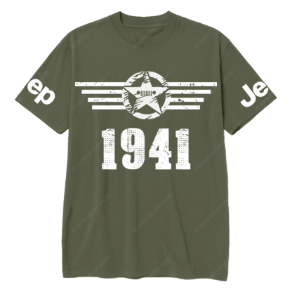 Since 1941 Military Star Rectangle Time Jp T-Shirt
