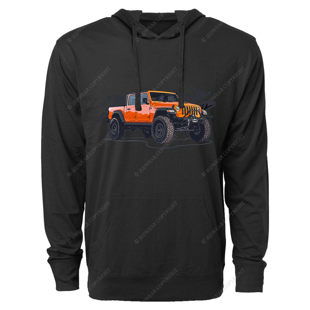 Truck Driving On Mountain Road Four-Wheeler Jp Oversized Lightweight Hoodie