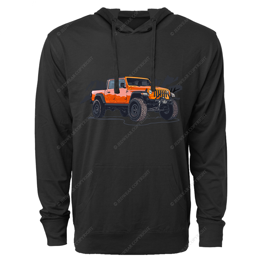 Truck Driving On Mountain Road Four-Wheeler Jp Oversized Lightweight Hoodie
