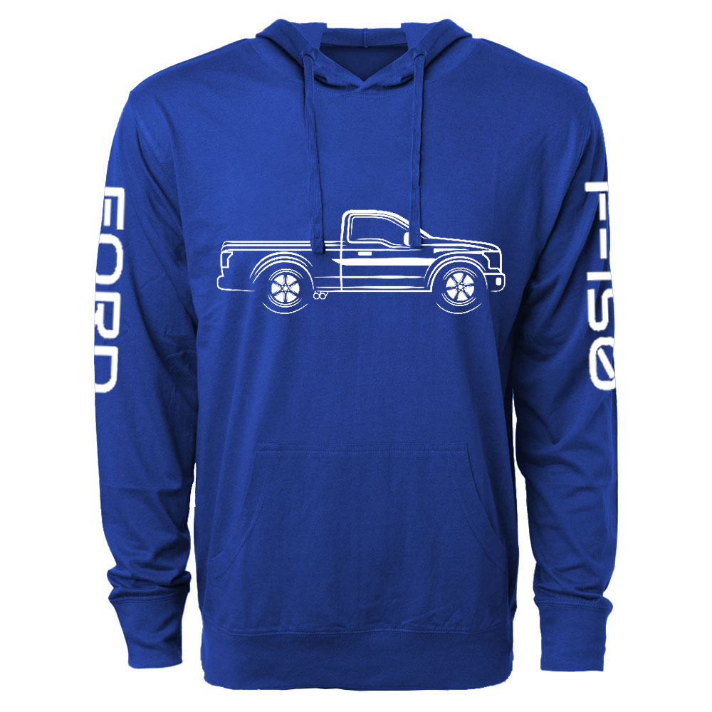 F-150 Raptor Single Cab Truck White Outline Oversized Lightweight Hoodie
