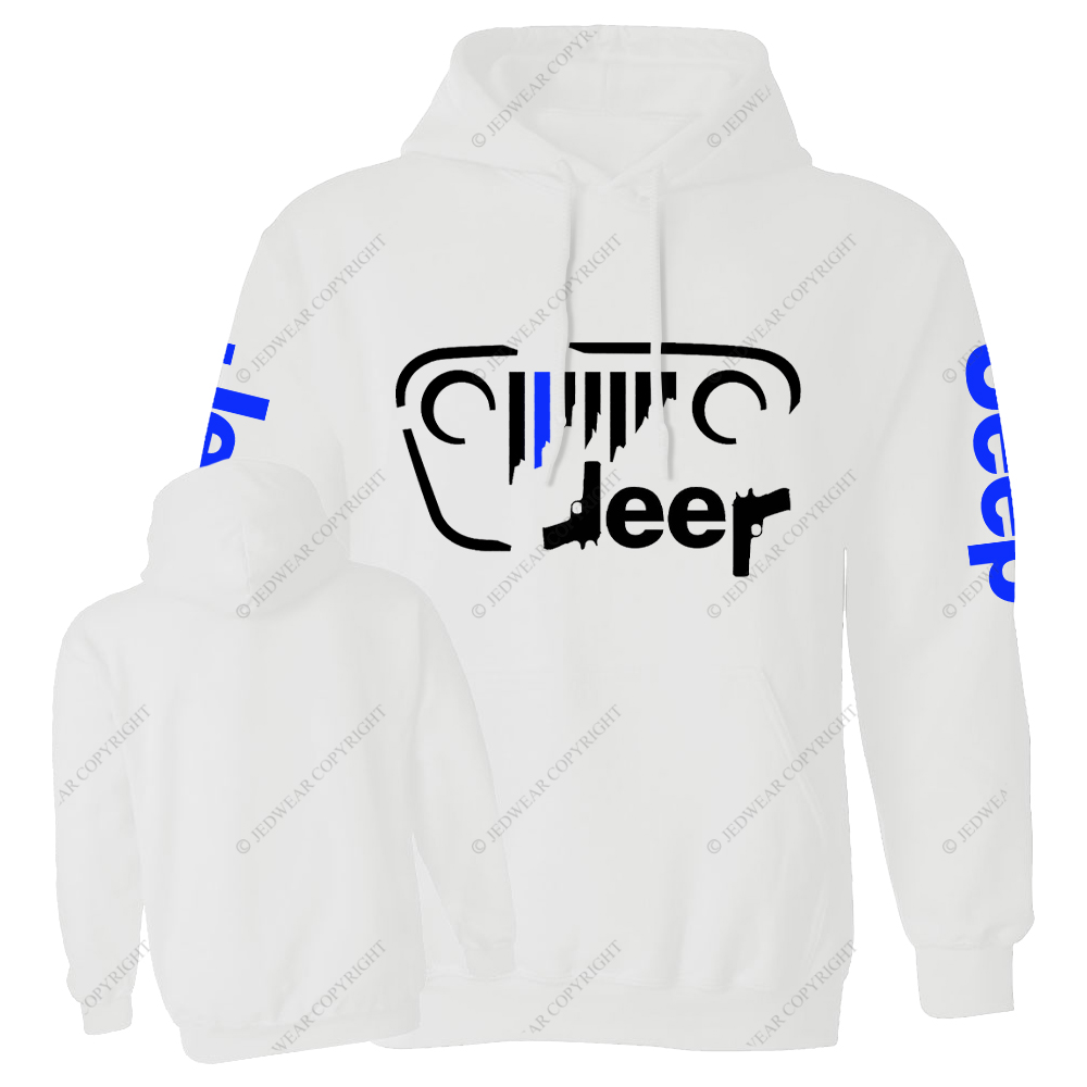 Police Cordon Gun The Blue Line Jp Casual Hoodie