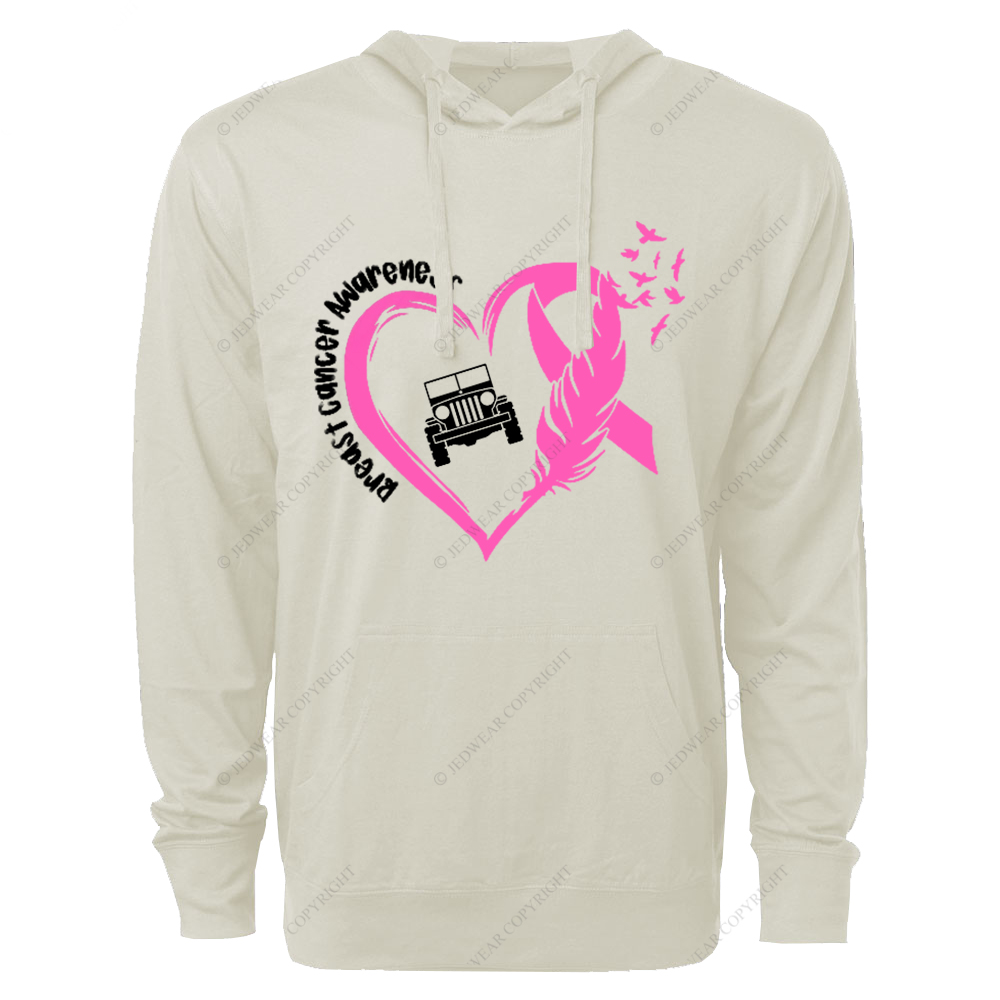 Breast Cancer Awareness Love Butterfly Jp Oversized Lightweight Hoodie