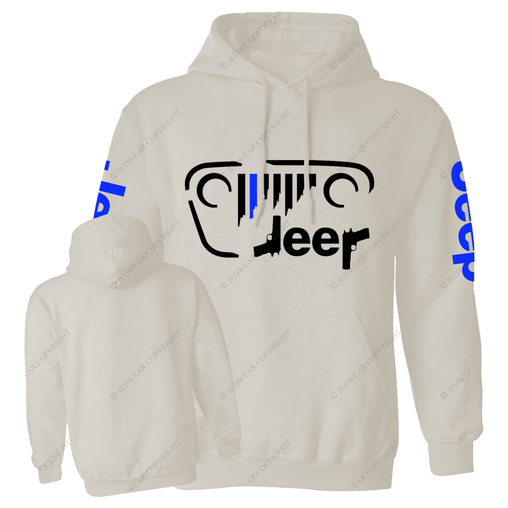 Police Cordon Gun The Blue Line Jp Casual Hoodie