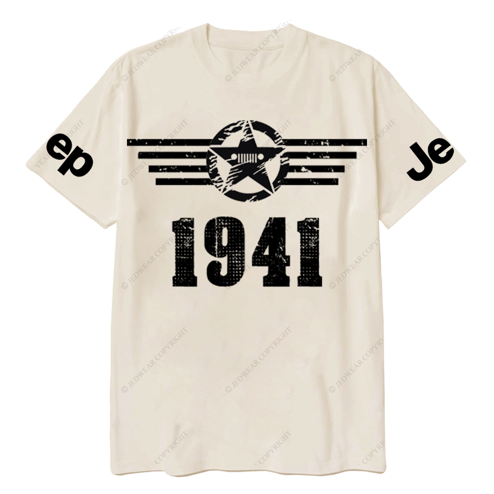 Since 1941 Military Star Rectangle Time Jp T-Shirt