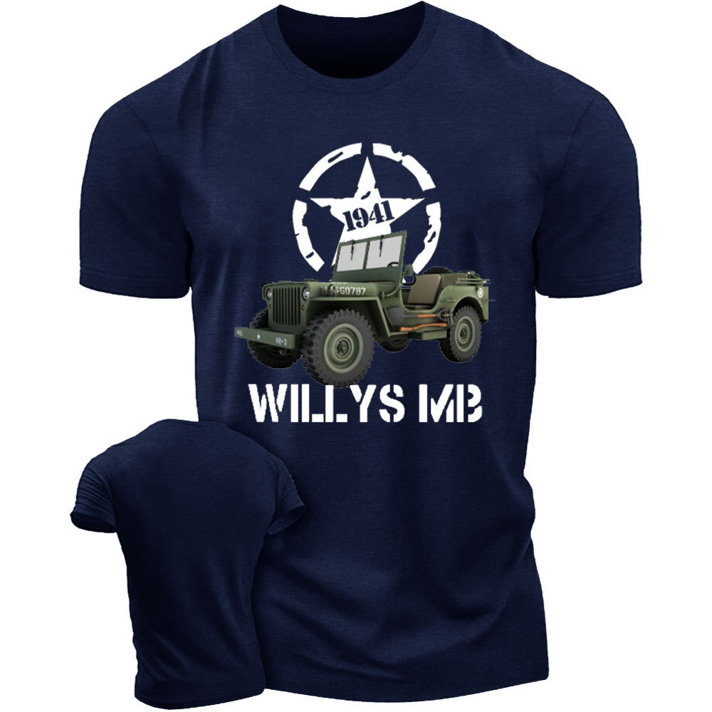 Willys MB WW2 US Army Vehicle Reenactor T-Shirt