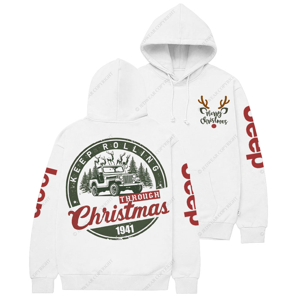 Keep Rolling Through Christmas Jp Casual Hoodie