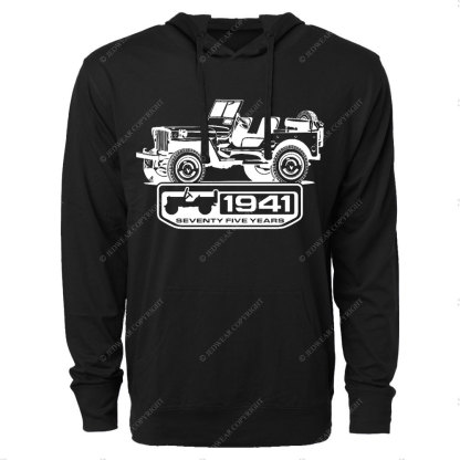 Willys 1941 Seventy Nine Years Jp Lover Oversized Lightweight Hoodie