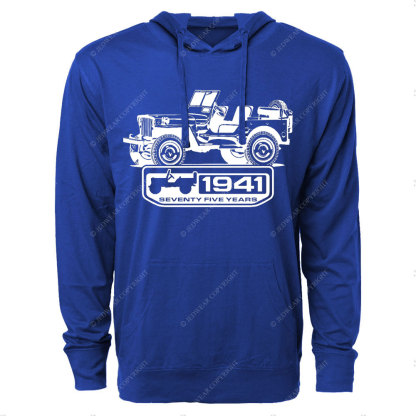 Willys 1941 Seventy Nine Years Jp Lover Oversized Lightweight Hoodie