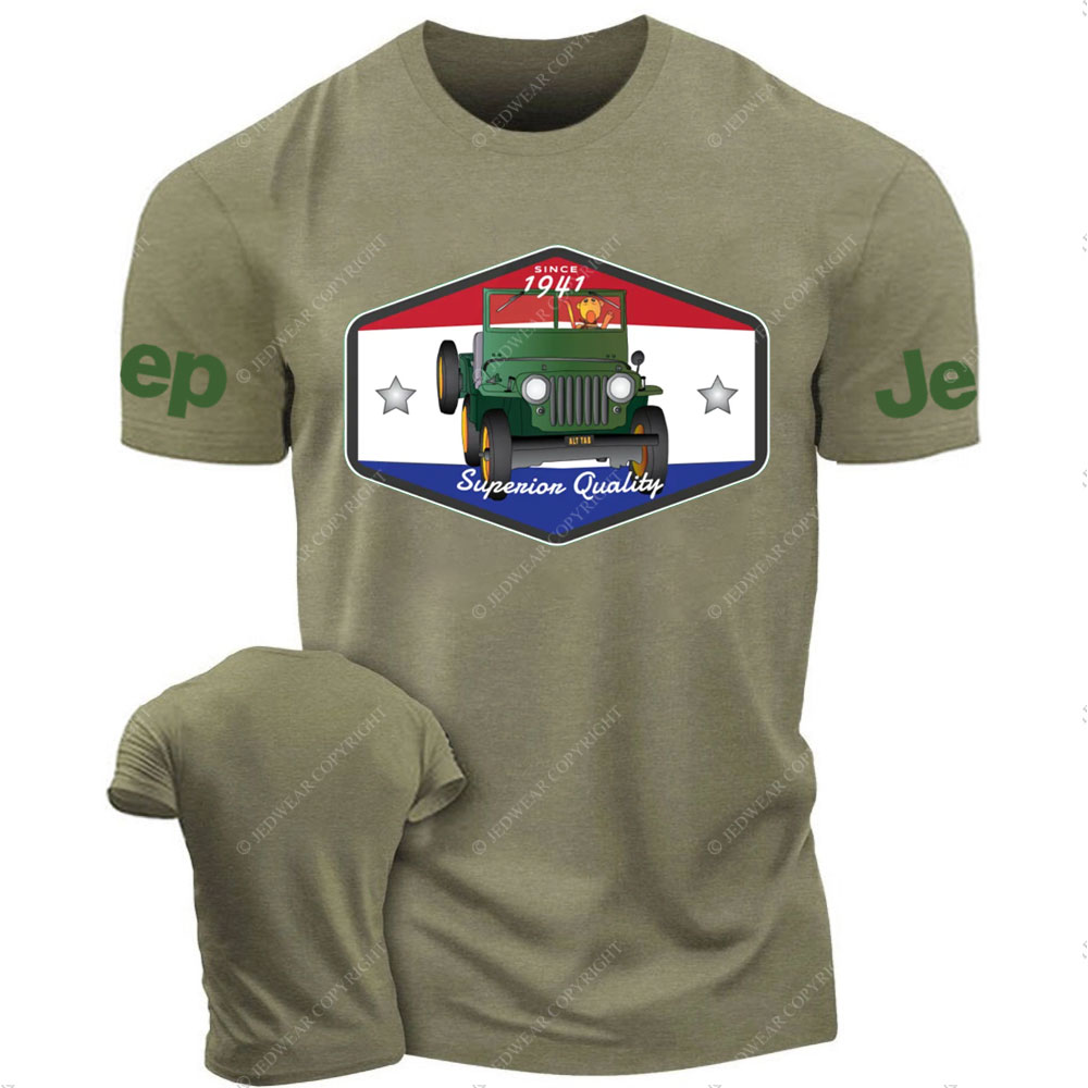 Tiger Drives Since 1941 Willys Supenion Quality Jp T-Shirt