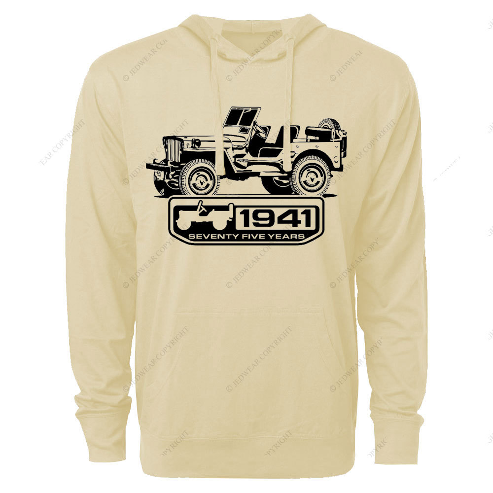 Willys 1941 Seventy Nine Years Jp Lover Oversized Lightweight Hoodie