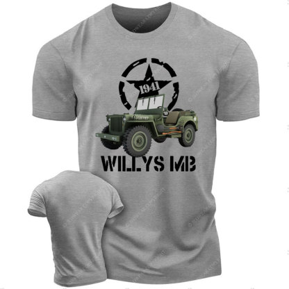 Willys MB WW2 US Army Vehicle Reenactor T-Shirt