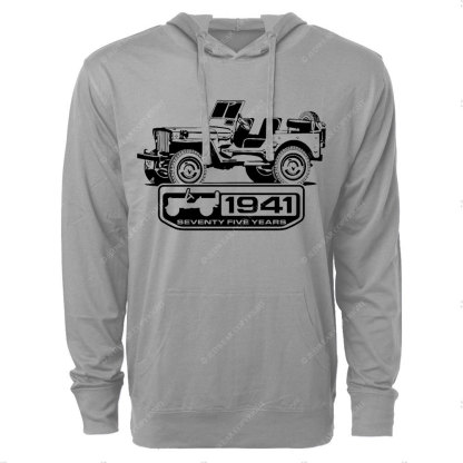 Willys 1941 Seventy Nine Years Jp Lover Oversized Lightweight Hoodie