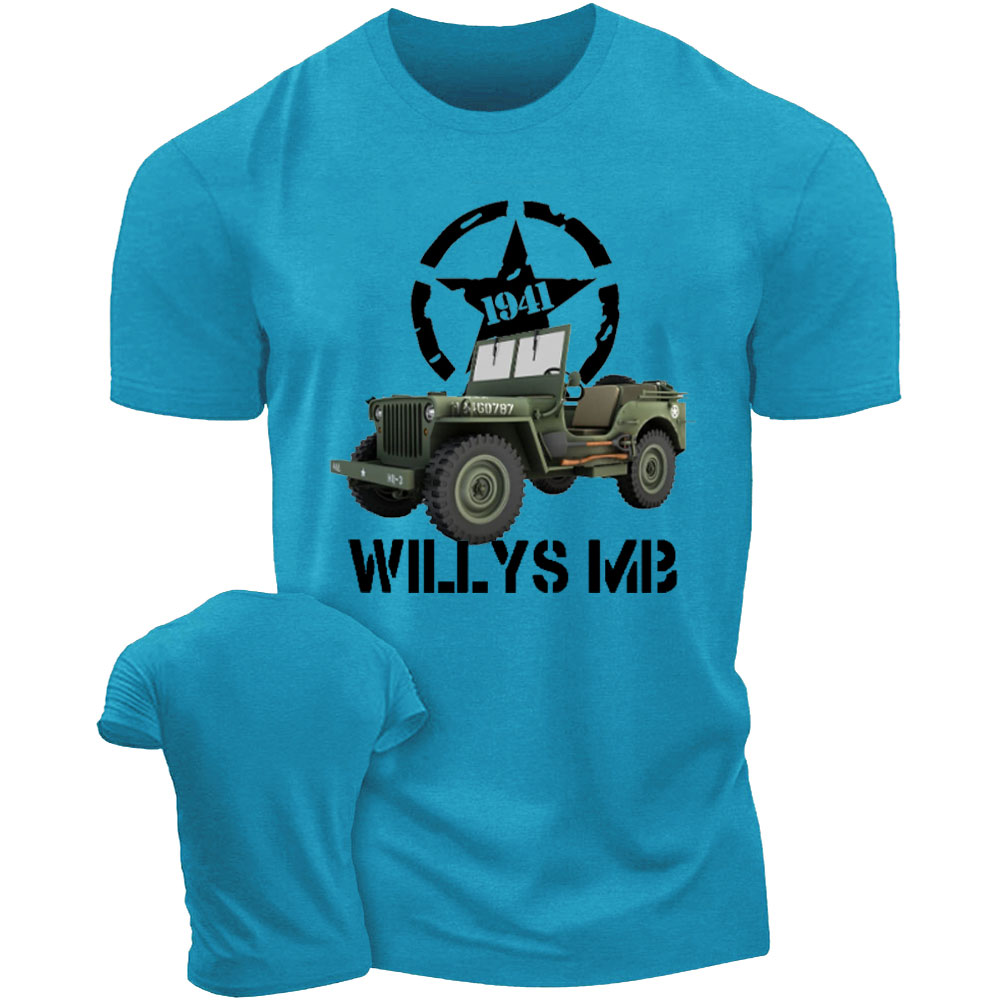 Willys MB WW2 US Army Vehicle Reenactor T-Shirt