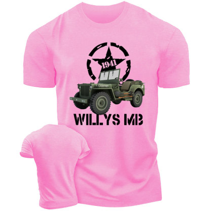 Willys MB WW2 US Army Vehicle Reenactor T-Shirt
