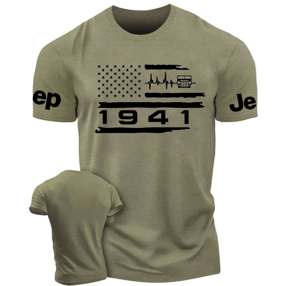 Distressed USA Flag 1941 Jp Men T-Shirt
