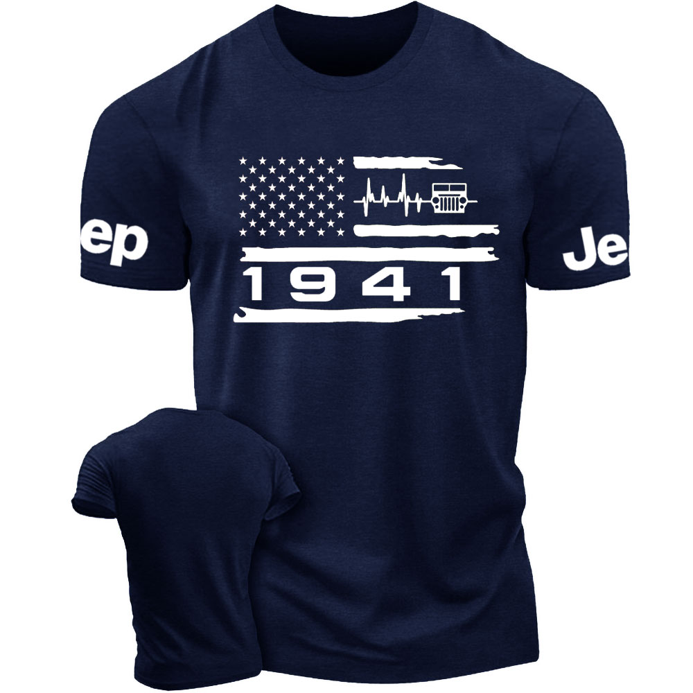Distressed USA Flag 1941 Jp Men T-Shirt