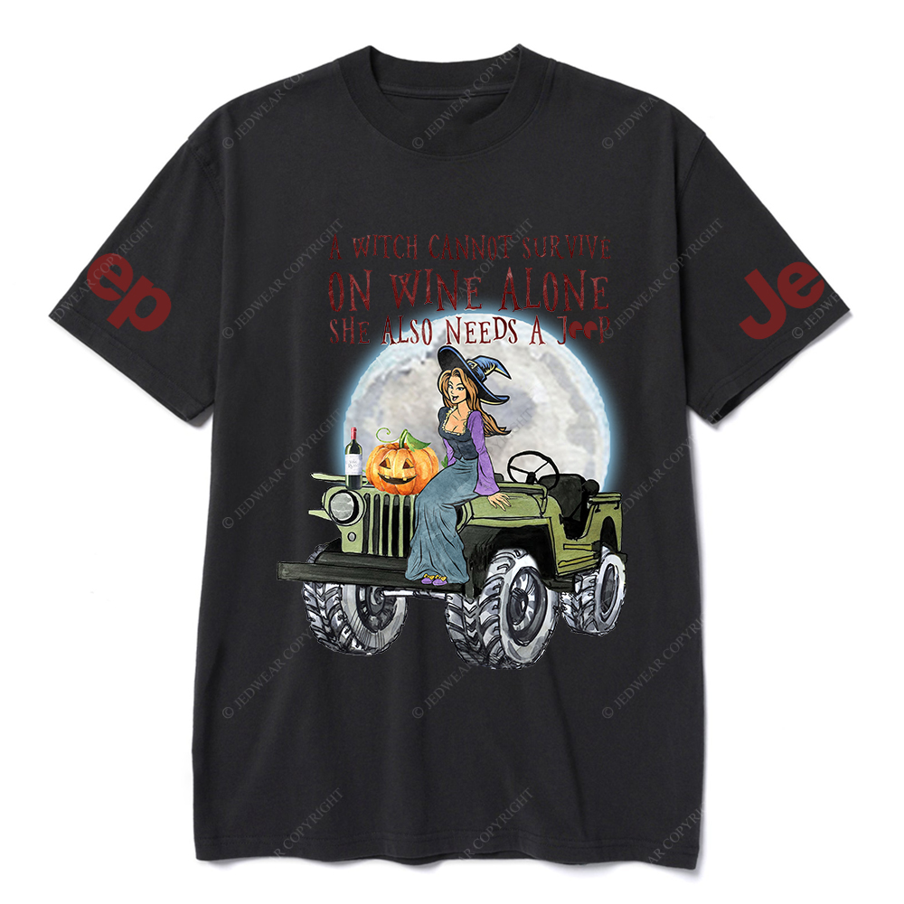 Survive Wine Witch Vibes Halloween Jp T-Shirt