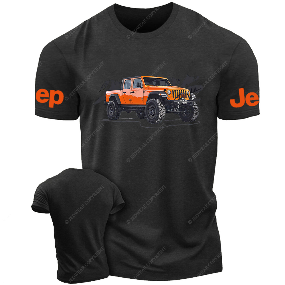 Truck Driving On Mountain Road Four-Wheeler Jp T-Shirt