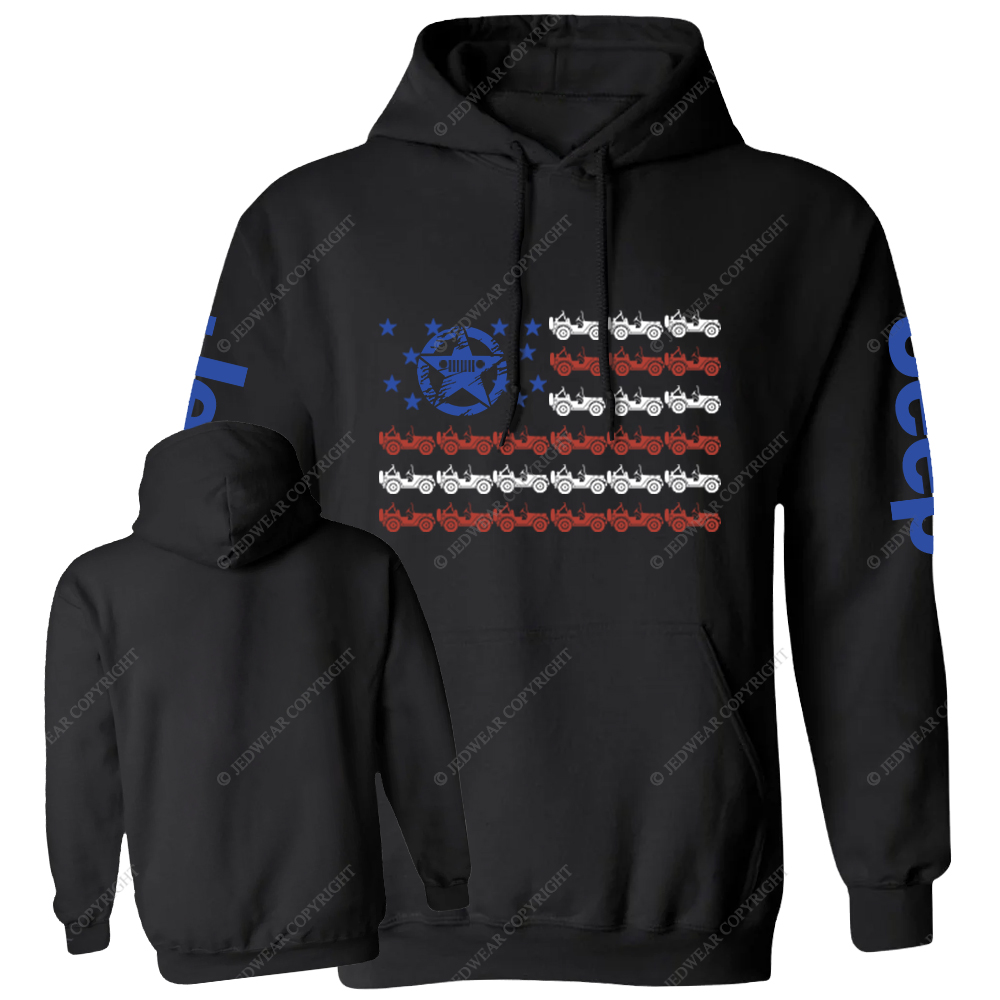 American Flag Military Star Jp Casual Hoodie