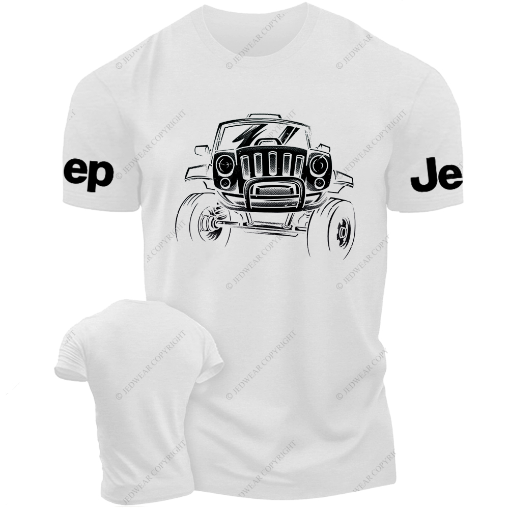 Black And White Sketch Hand-Painted Car Jp T-Shirt