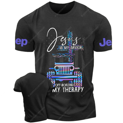 Jesus Is My Savior Off-Road My Therapy Jp T-Shirt