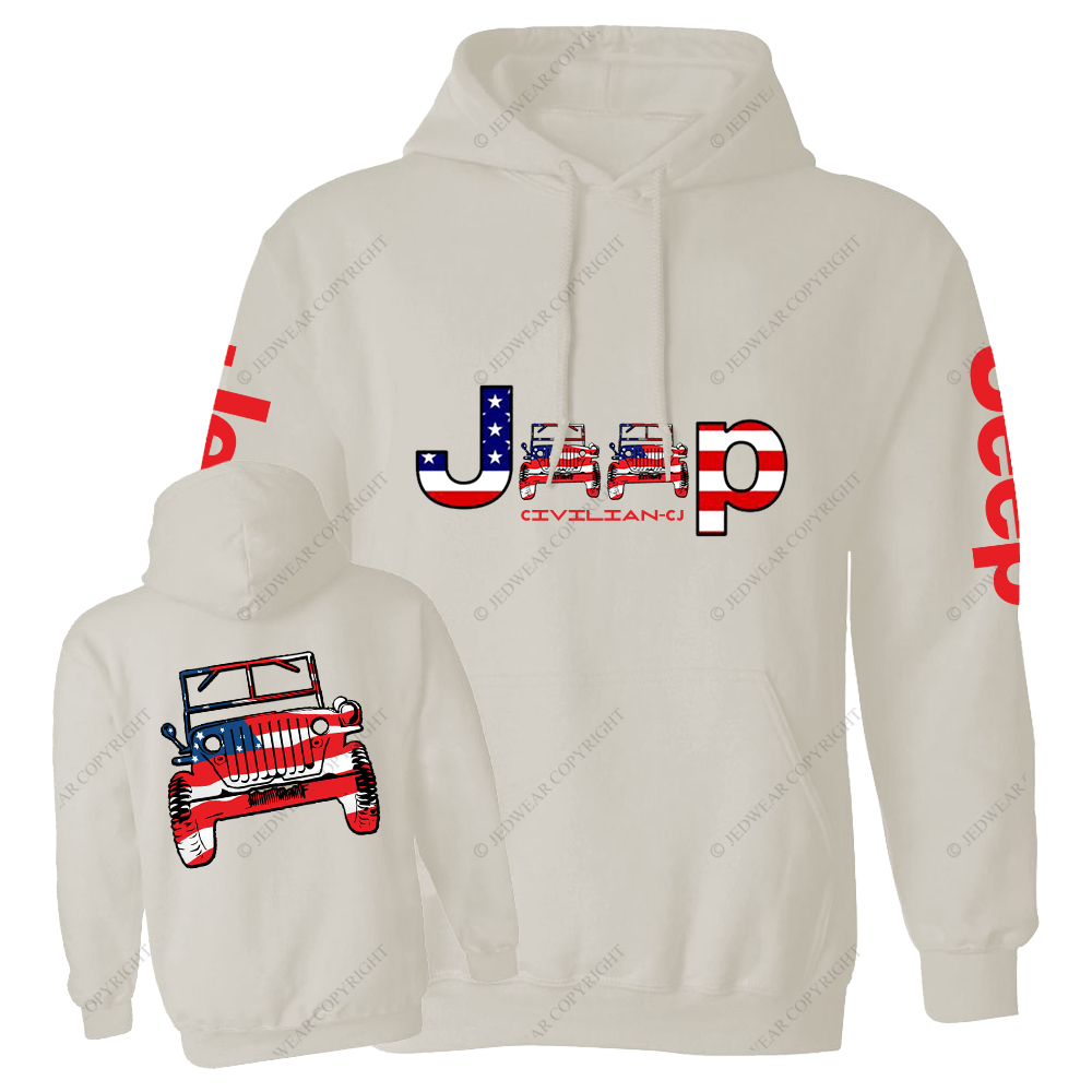 America Flag Car Jp Casual Hoodie