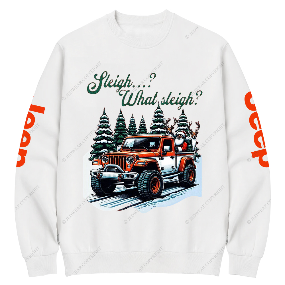 Gladiator Sleigh What Sleigh Christmas Santa Claus Jp Crew Neck Sweatshirt
