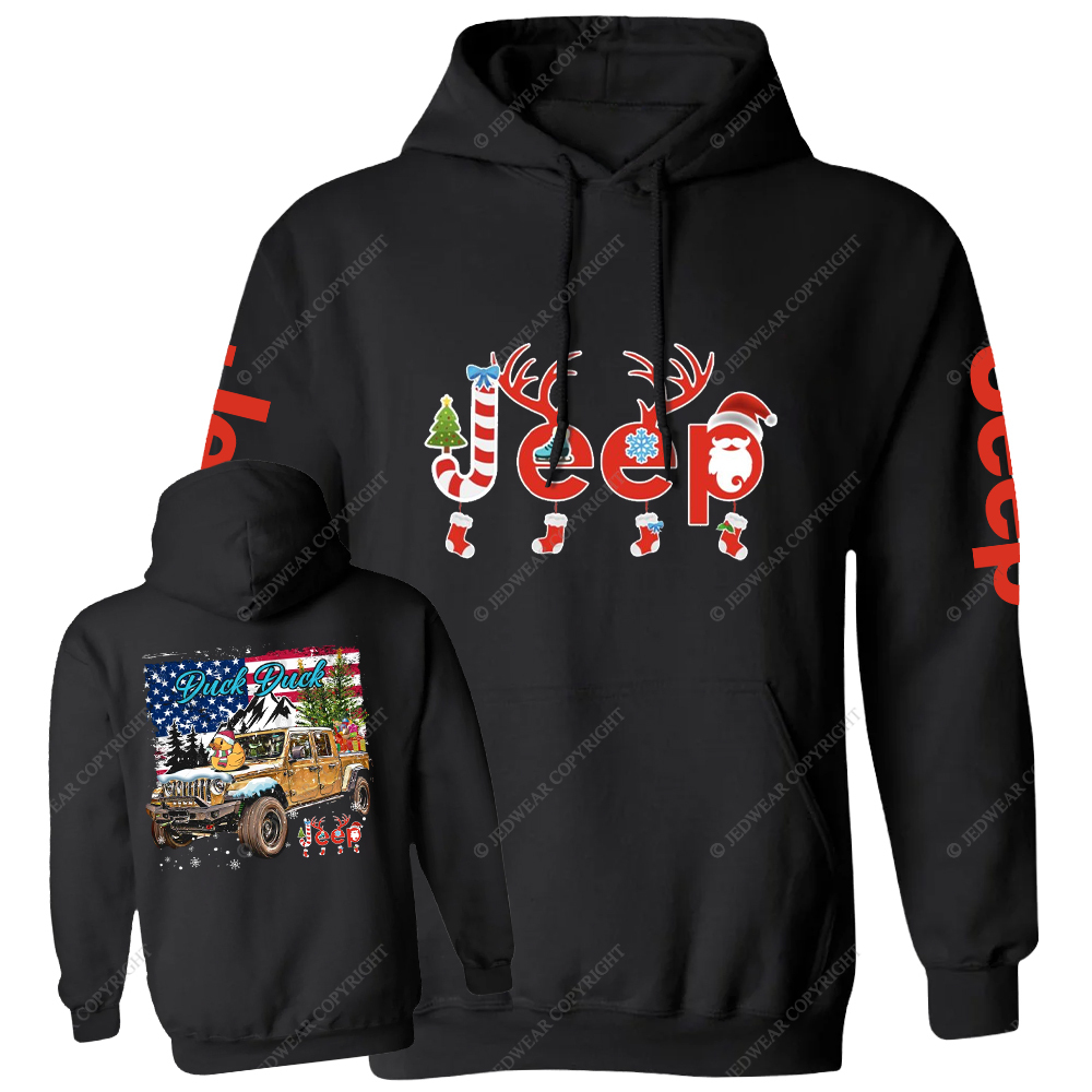Christmas Elk Sleigh Jp Casual Hoodie