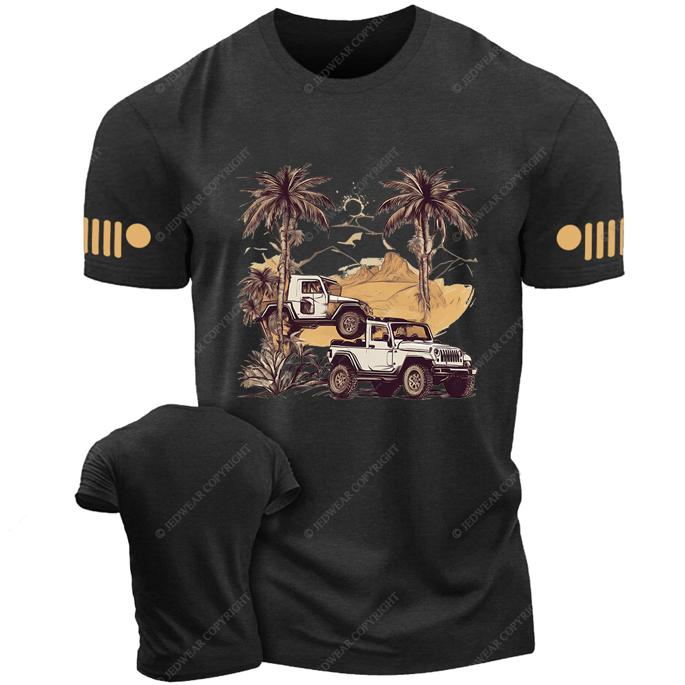 4x4 Off-Road Classic PalmTrees Jp T-Shirt