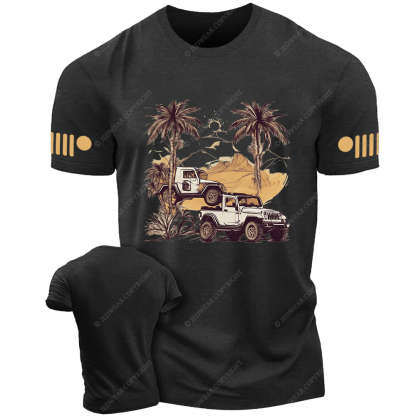 4x4 Off-Road Classic PalmTrees Jp T-Shirt