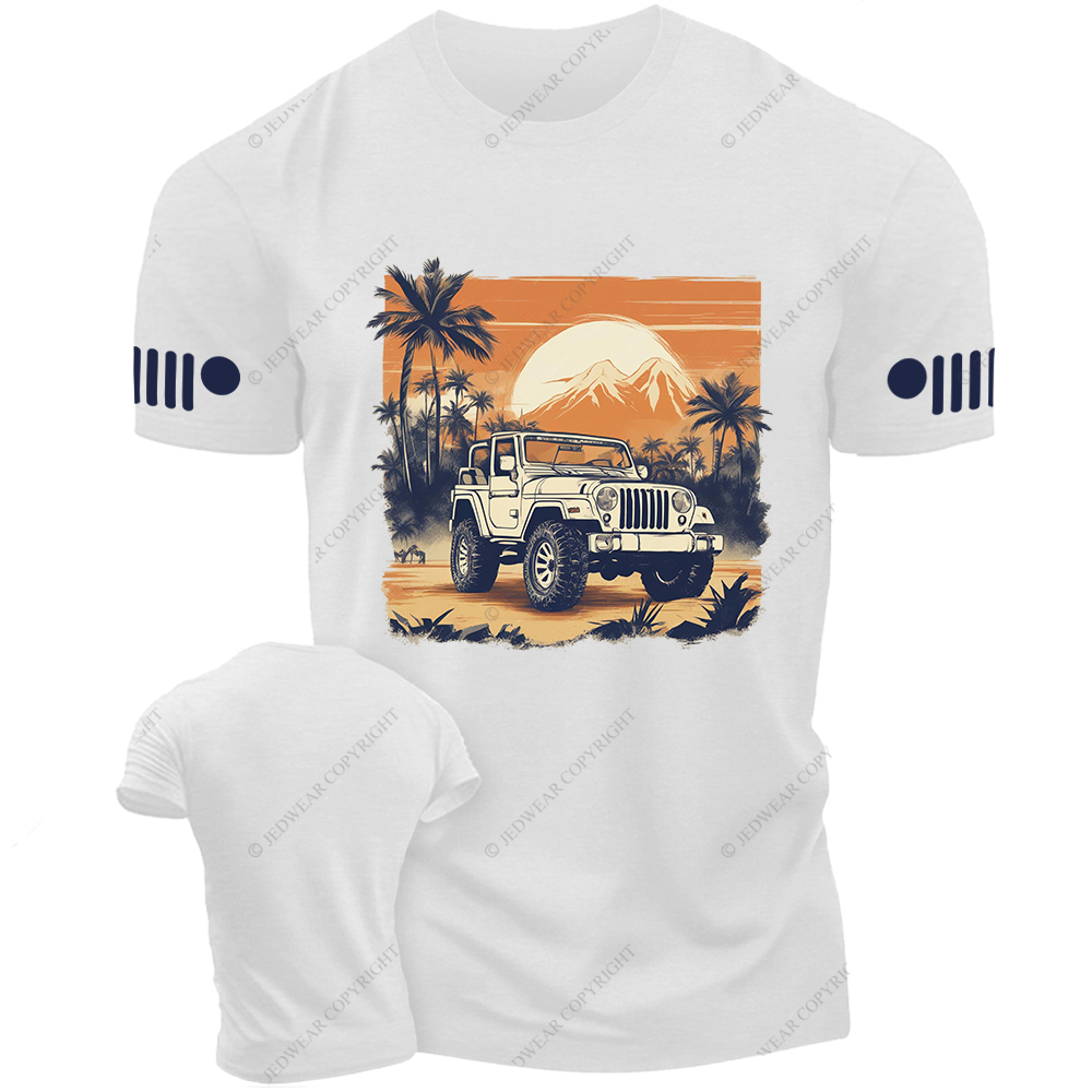 Wrangler 4x4 Off-Road Classic Palm Trees Jp T-Shirt