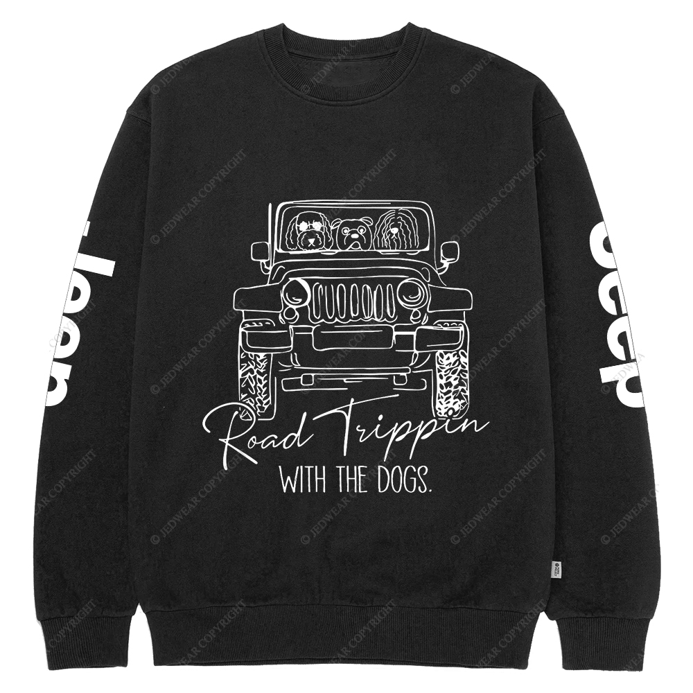 Road Tippin With The Dogs Jp Crew Neck Sweatshirt