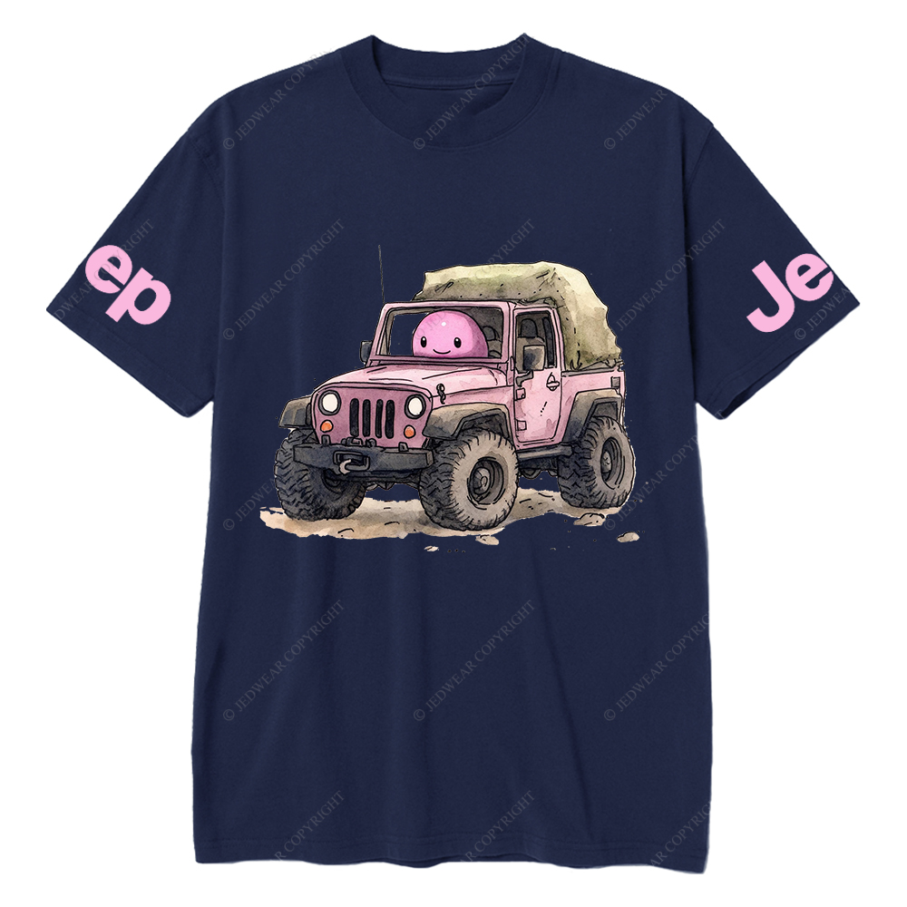 Cartoon Image Of A Pink With A Pink Piggy Bank Jp T-Shirt