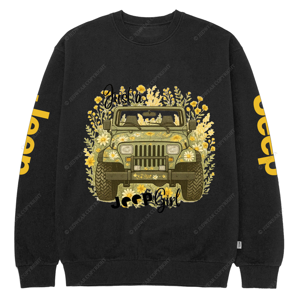 Wrangler YJ Just A Girl Jp Crew Neck Sweatshirt