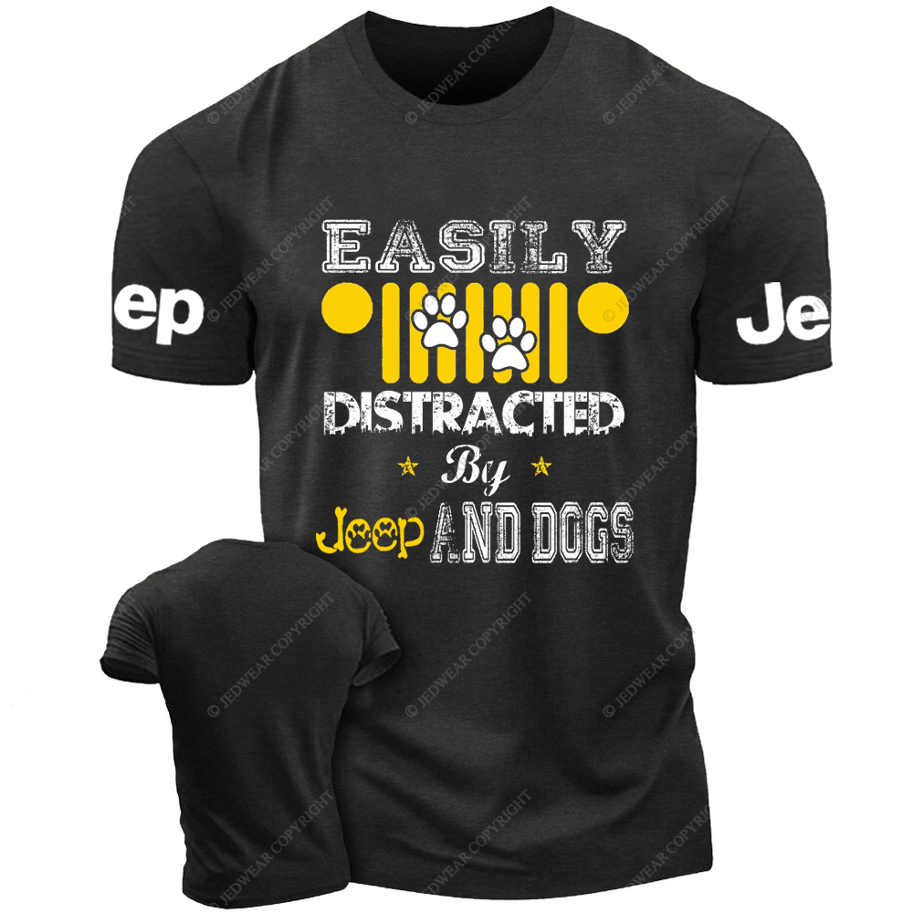 Easily Distracted By Car And Dogs Jp T-Shirt