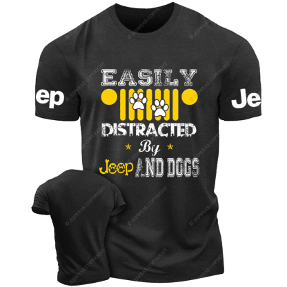 Easily Distracted By Car And Dogs Jp T-Shirt