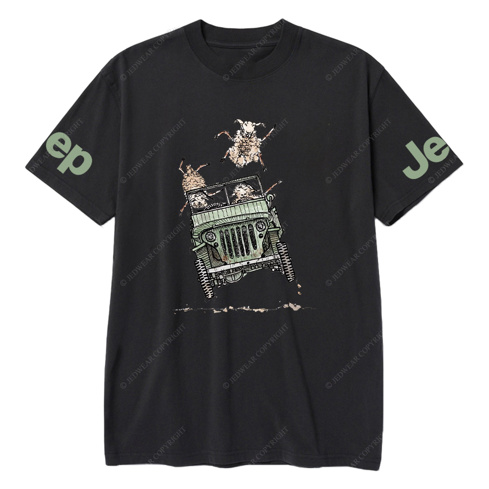 Green CJ With Sheep Jp T-Shirt