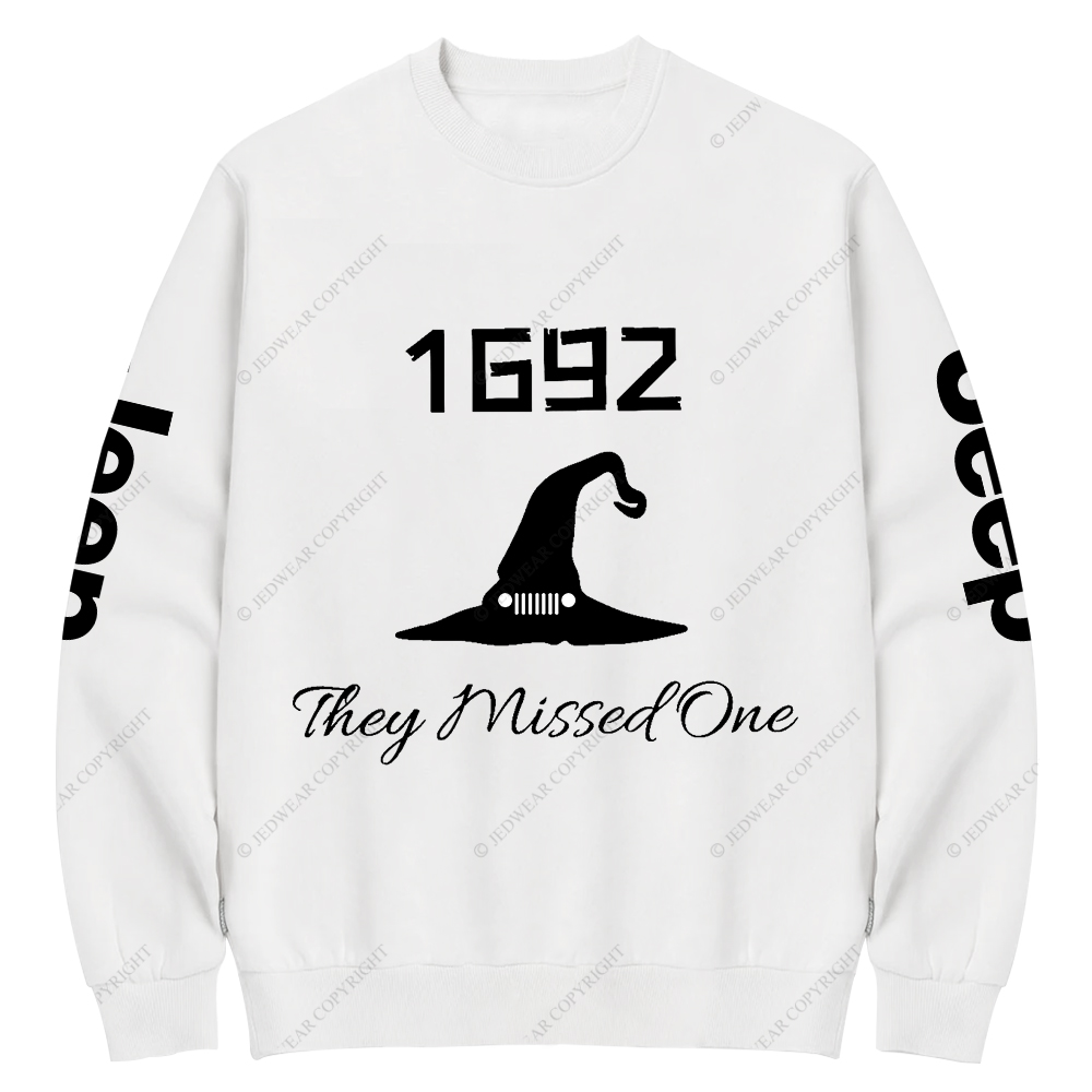 Halloween They Missed One 1692 Jp Crew Neck Sweatshirt