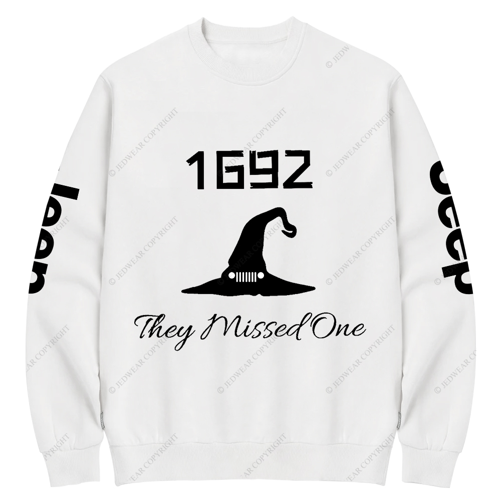 Halloween They Missed One 1692 Jp Crew Neck Sweatshirt