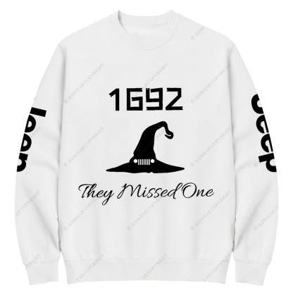 Halloween They Missed One 1692 Jp Crew Neck Sweatshirt