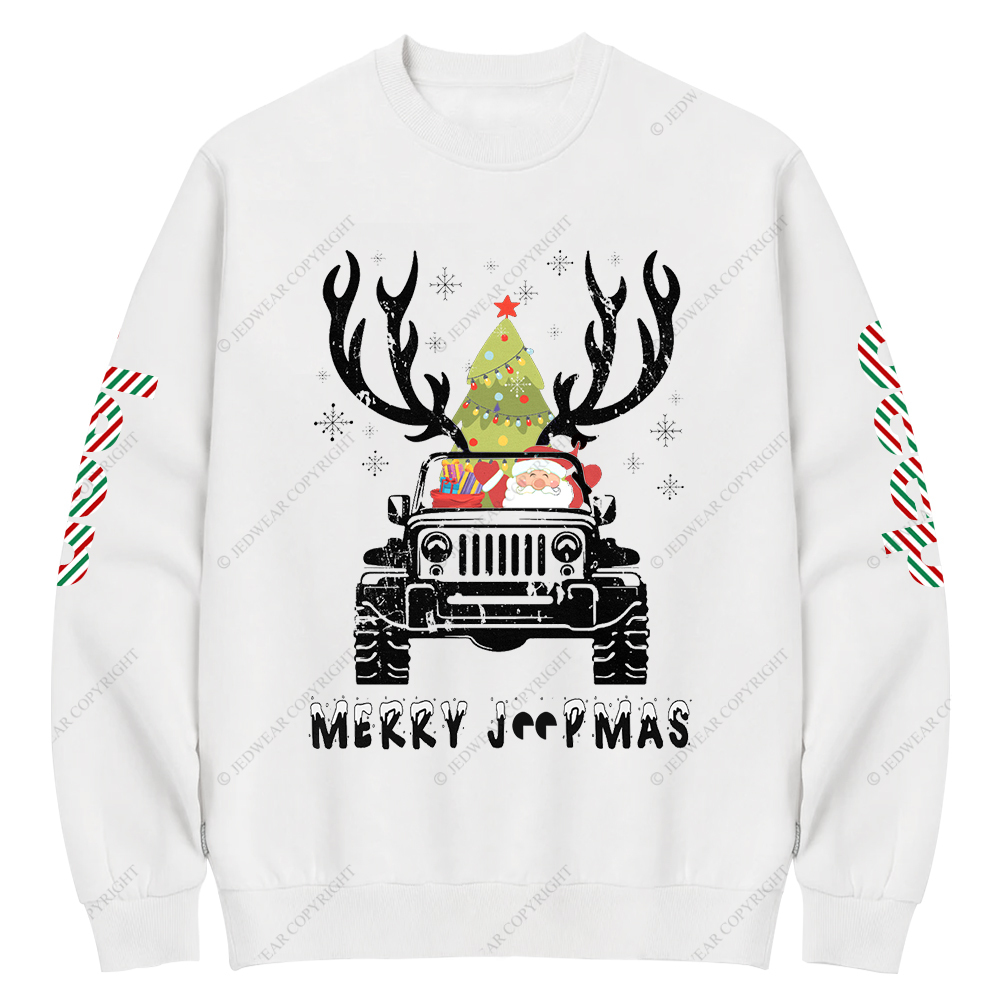 Merry Christmas Santa Claus Jp Crew Neck Sweatshirt