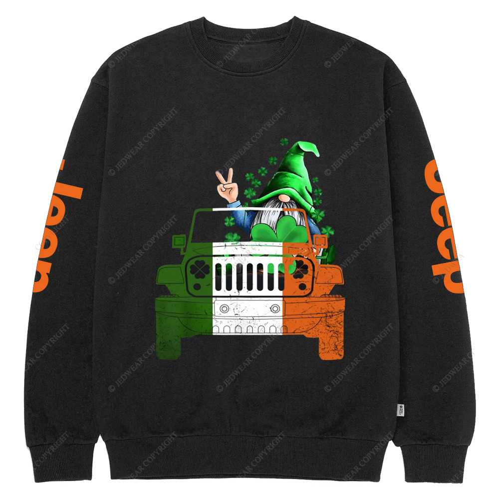 Four-Leaf Clover Plant Jp Crew Neck Sweatshirt