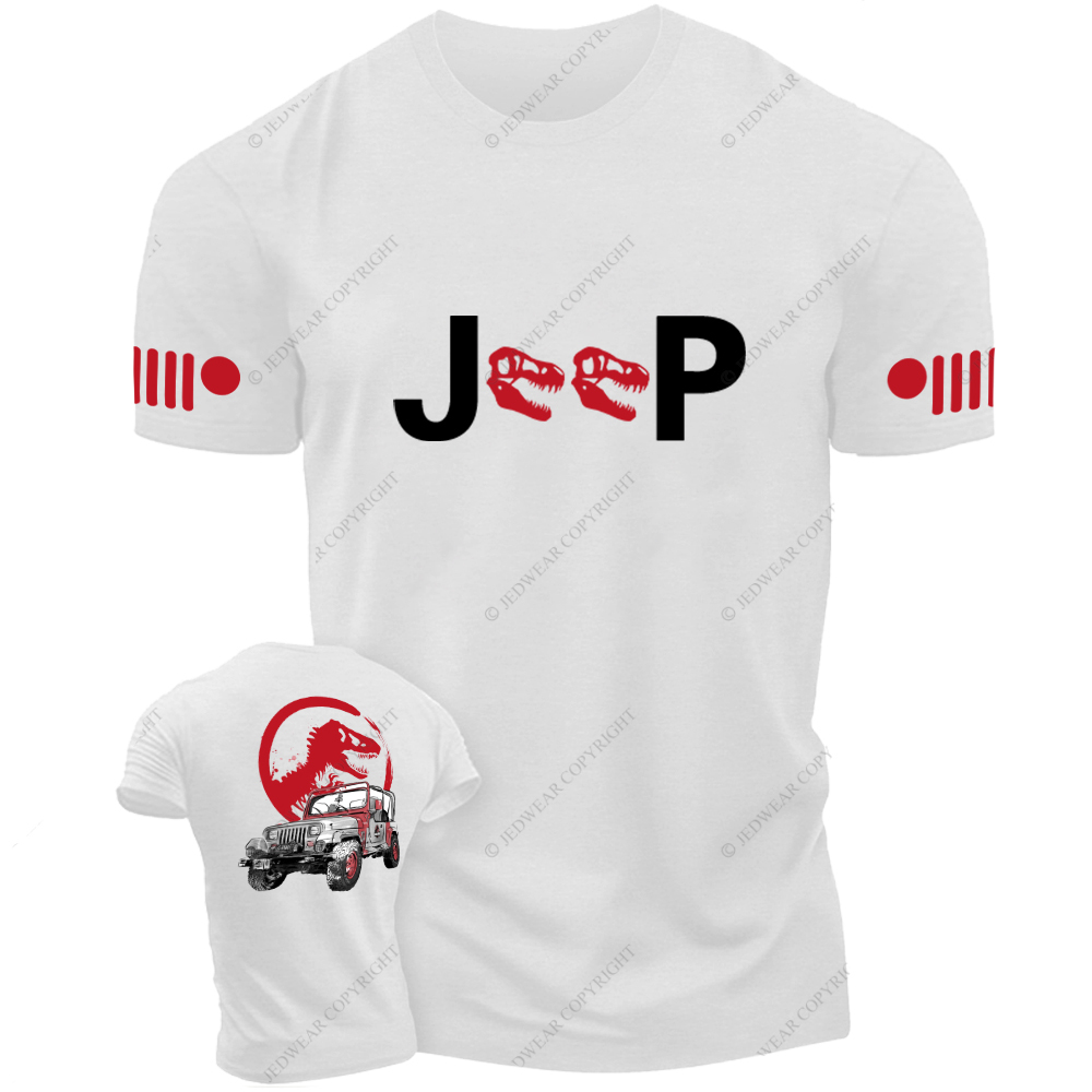 Dinosaur On The Back Of An Off-Road Vehicle Jp T-Shirt