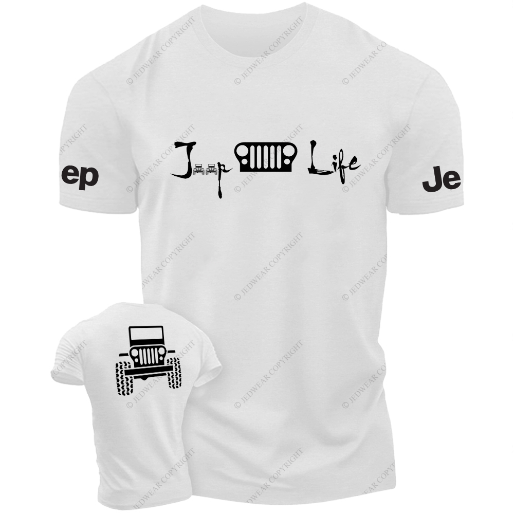Jp Life Front And Rear Design  Hand Painted 4x4 JP T-Shirt