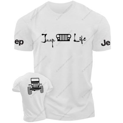 Jp Life Front And Rear Design  Hand Painted 4x4 JP T-Shirt