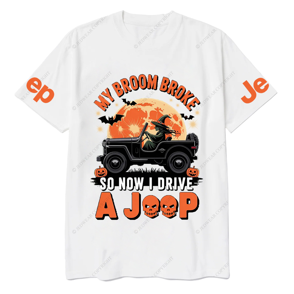Halloween My Broom Broke So Now I Drive A Car T-Shirt