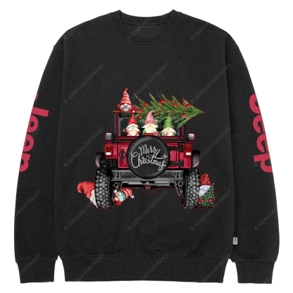 Funny Merry Christmas Tree Jp Crew Neck Sweatshirt
