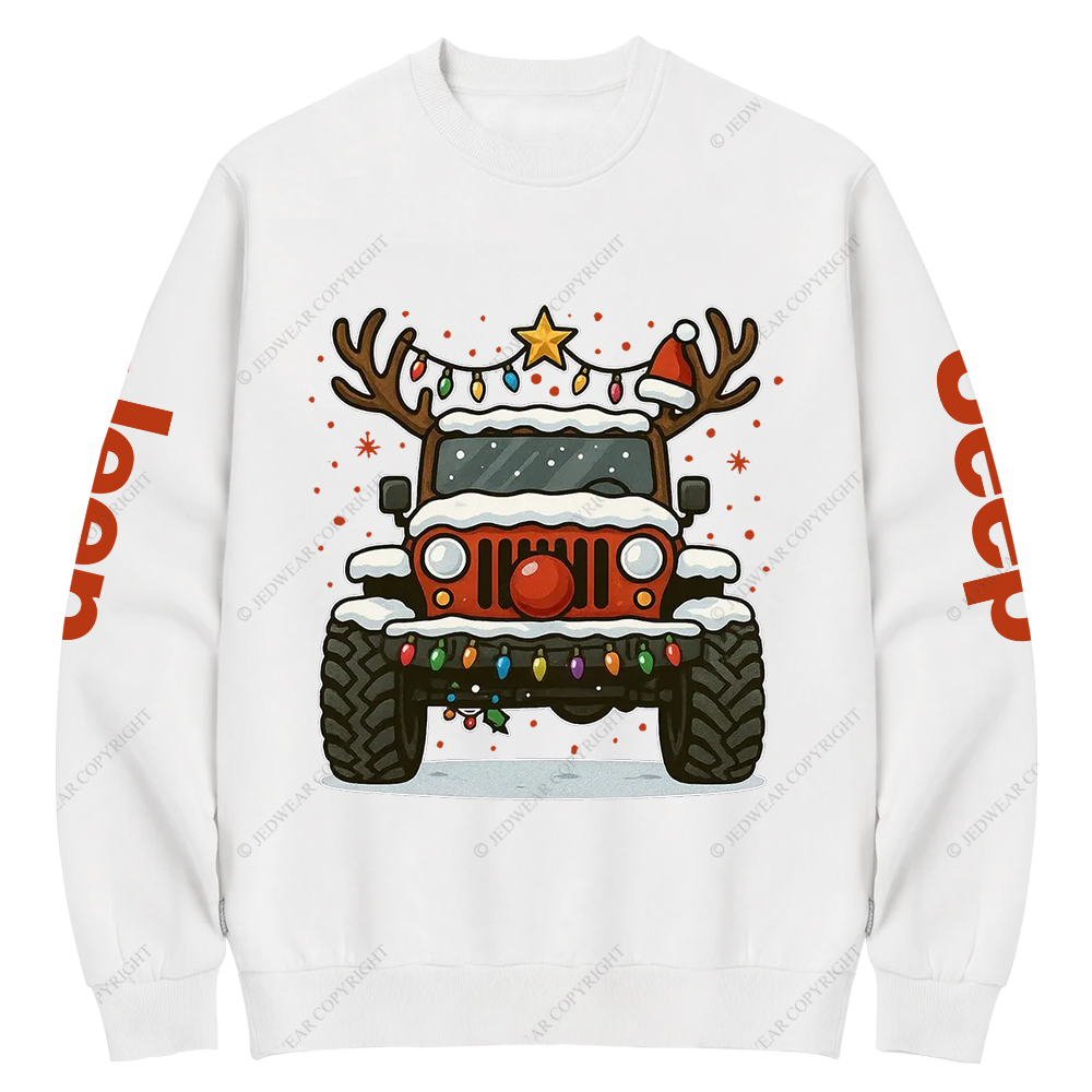 Off-Road Merry Christmas Jp Crew Neck Sweatshirt