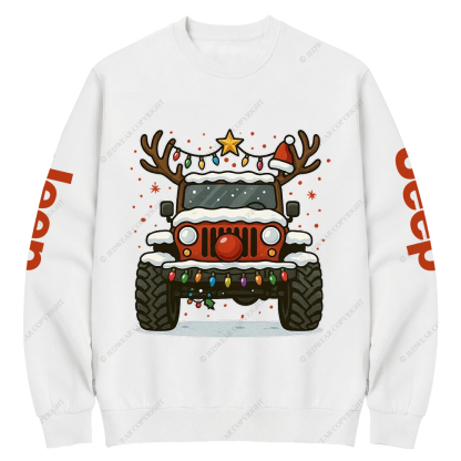 Off-Road Merry Christmas Jp Crew Neck Sweatshirt