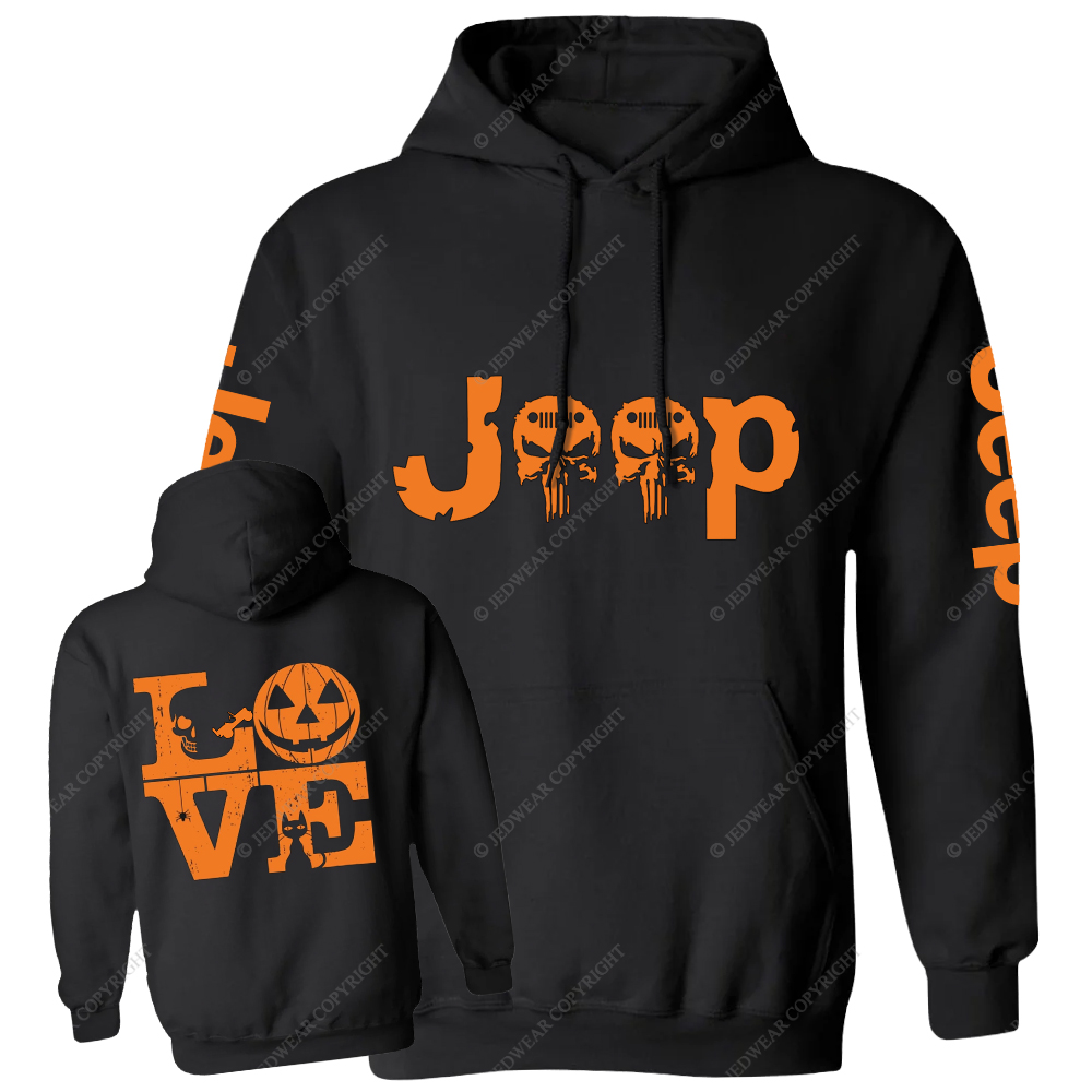 Pumpkin Halloween Skull Love Jp Casual Hoodie